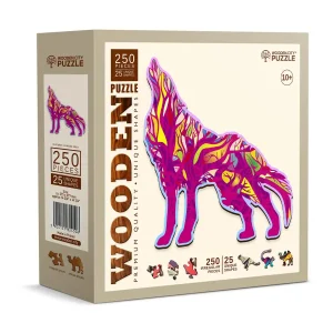 Wooden Puzzle 250 Howling Wolf 1
