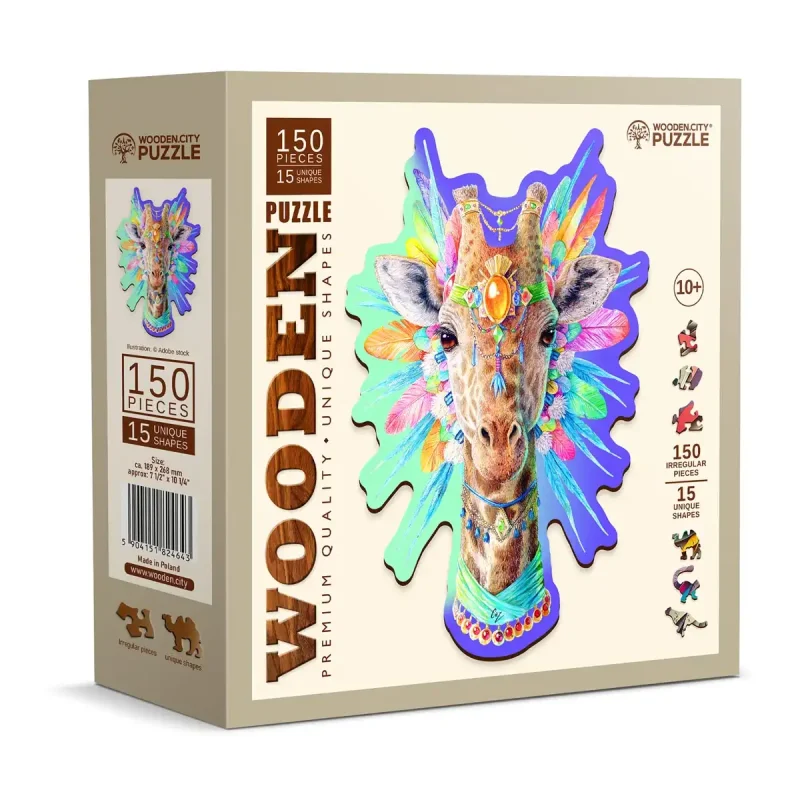 Wooden Puzzle 150 Natty Giraffe 7