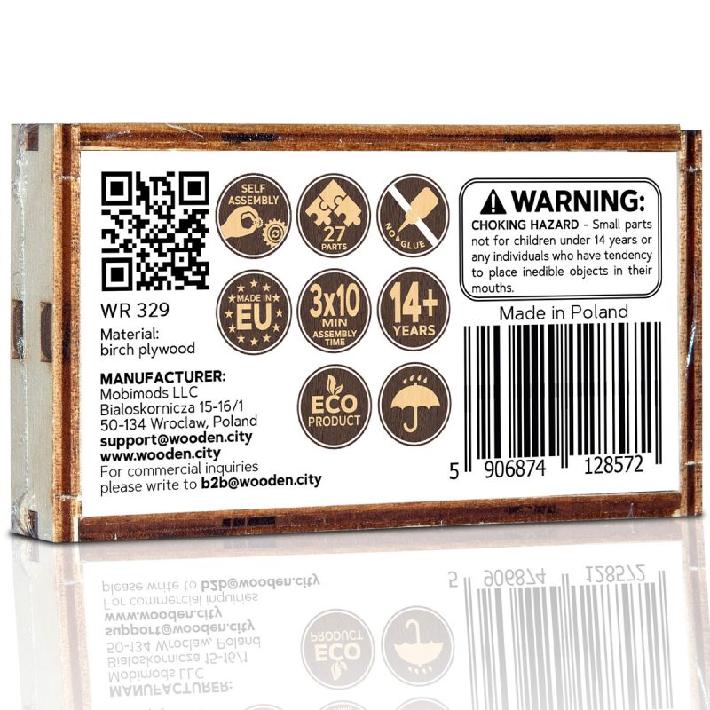 Wooden Puzzle 3D Travel Widgets Continents - 2