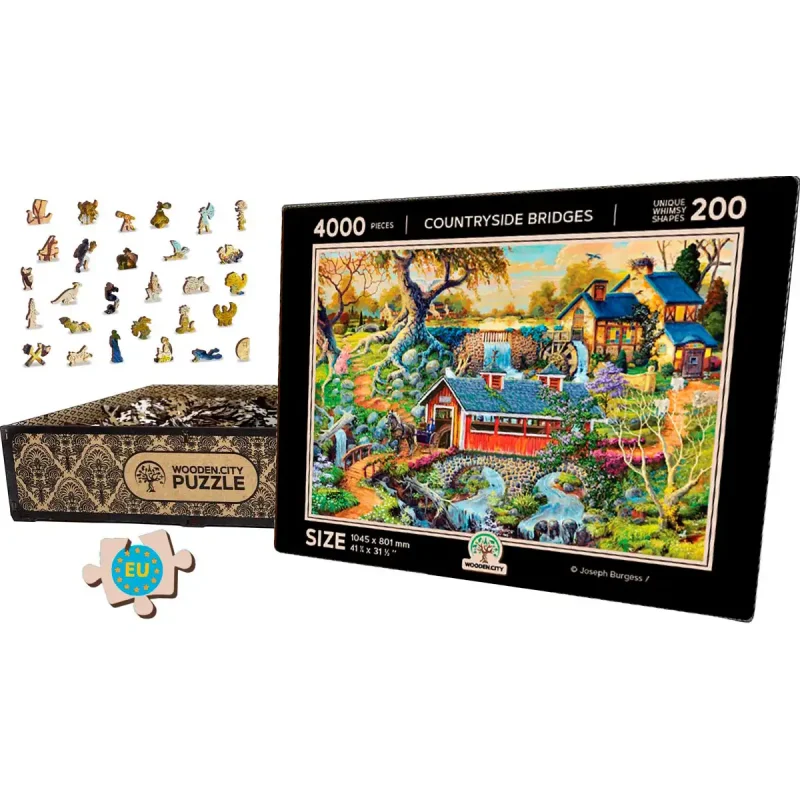 Wooden Puzzle 4000 Countryside Bridges 11