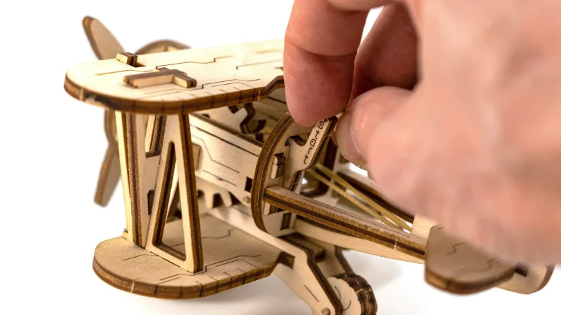 Wooden Puzzle 3D Biplane 21