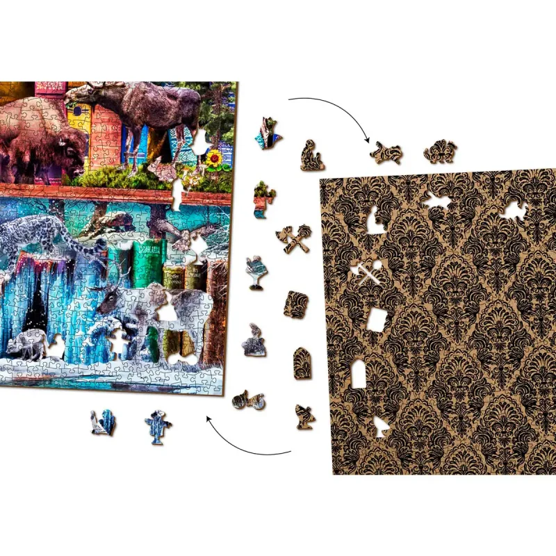 Wooden Puzzle 4000 The Amazing Animal Kingdom 1