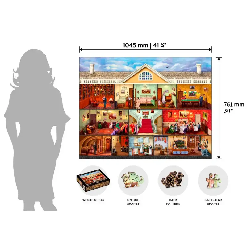 Wooden Puzzle 4000 Victorian Mansion 15