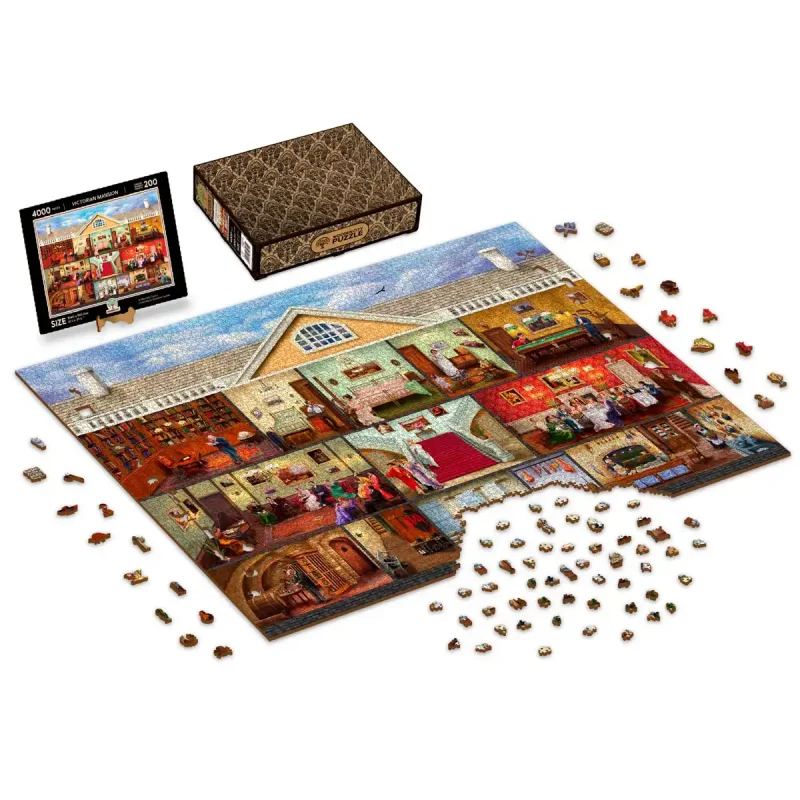 Wooden Puzzle 4000 Victorian Mansion 7
