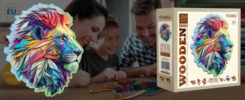 Wooden Puzzle 250 Modern Lion 7