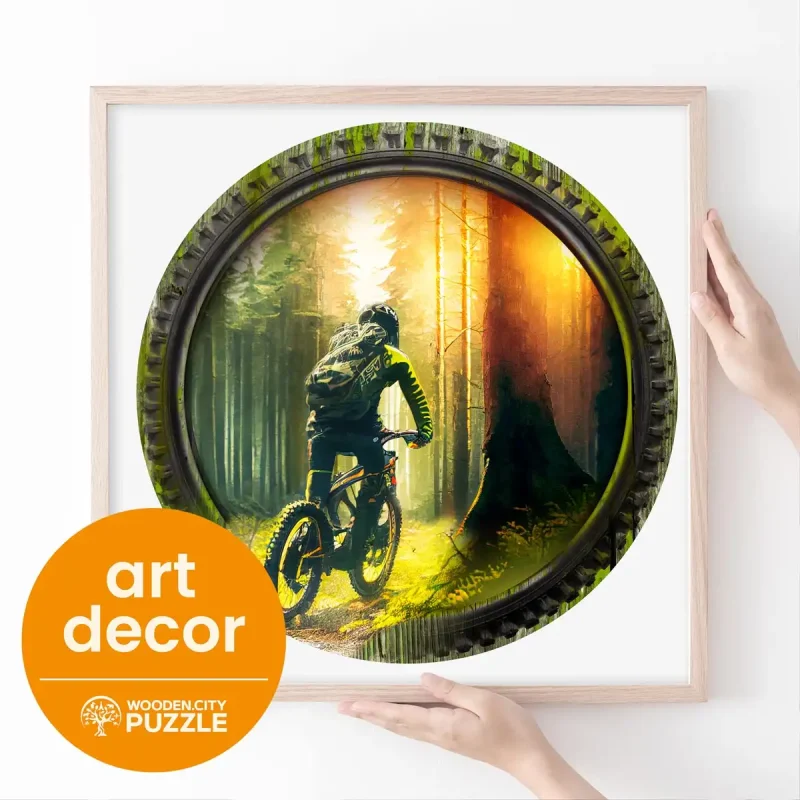 Wooden Puzzle 250 Bike In The Woods 5