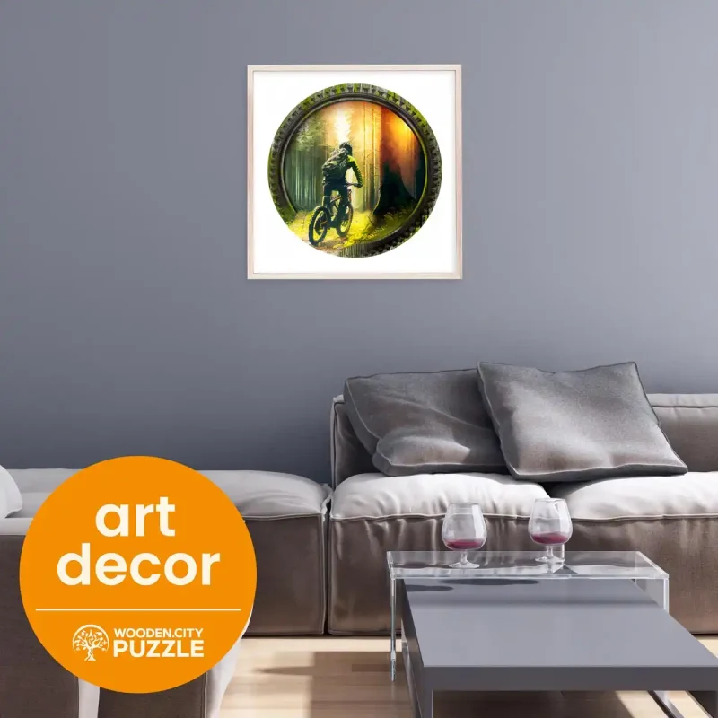 Wooden Puzzle 250 Bike In The Woods 4