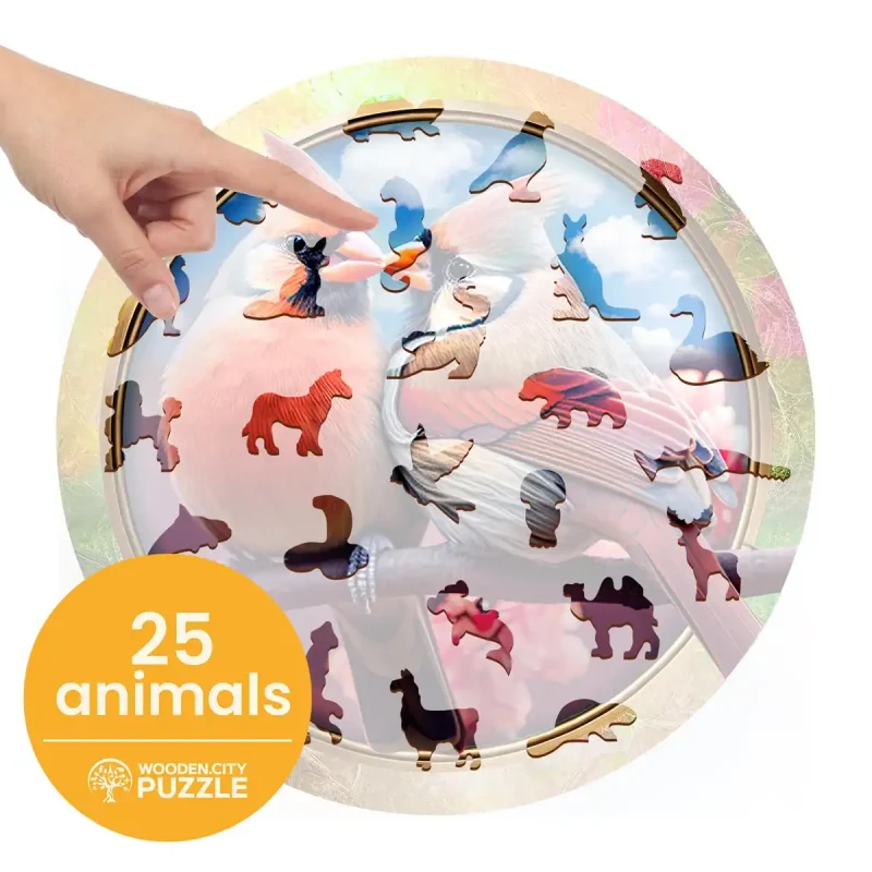 Wooden Puzzle 250 Birds In Love 6