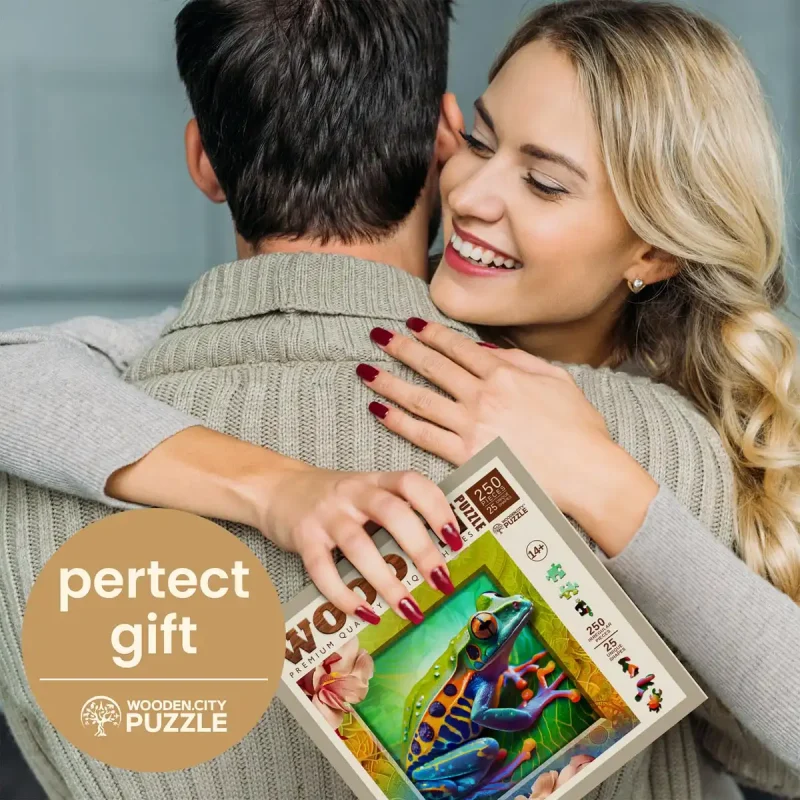 Wooden Puzzle 250 Colorful Frog 2