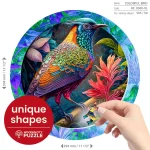 Wooden Puzzle 500 Colorful Bird 8