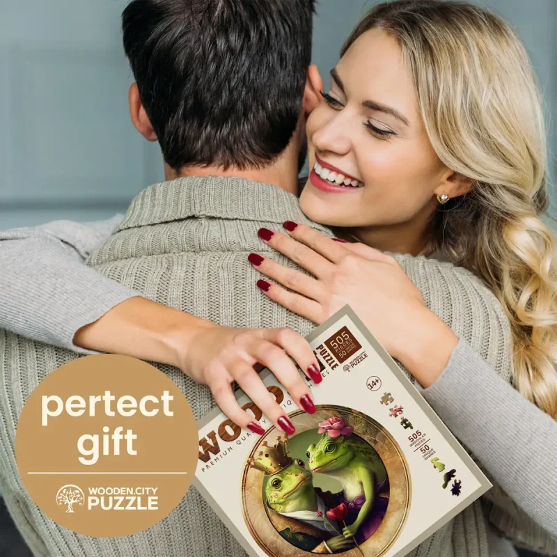 Wooden Puzzle 500 Love And Frogs 2