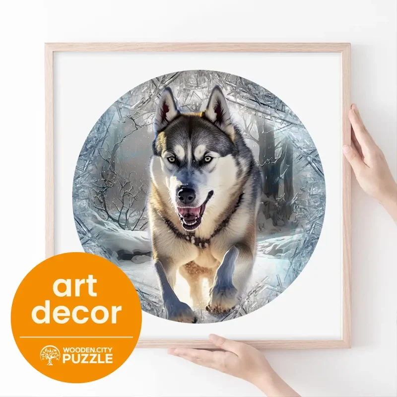 Wooden Puzzle 500 Running Wolf 5