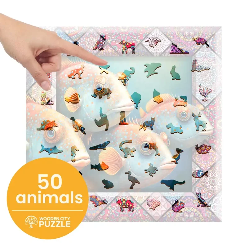 Wooden Puzzle 500 Tropical Fish 2