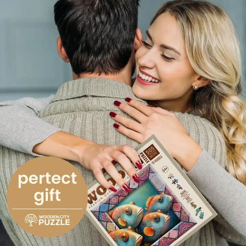 Wooden Puzzle 500 Tropical Fish 6