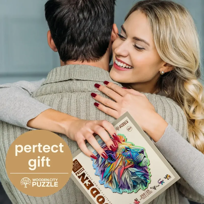 Wooden Puzzle 250 Modern Lion 1