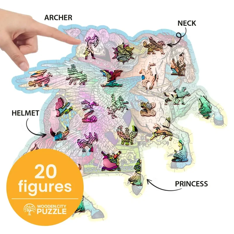 Wooden Puzzle 250 Horse & Eagle 4
