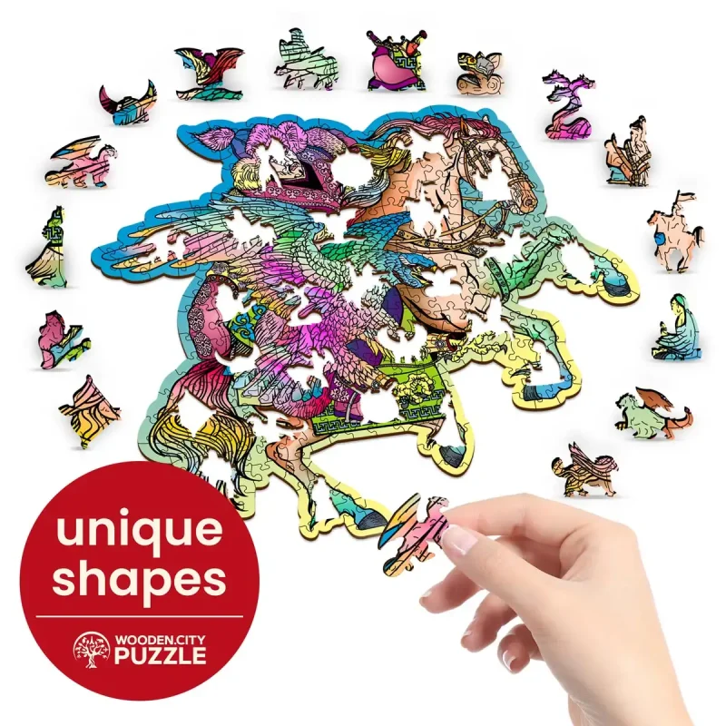 Wooden Puzzle 250 Horse & Eagle 4