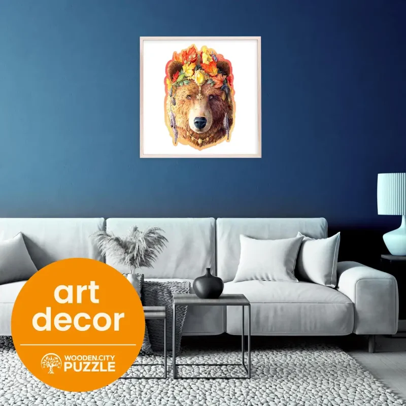 Wooden Puzzle 250 Stylish Bear 2