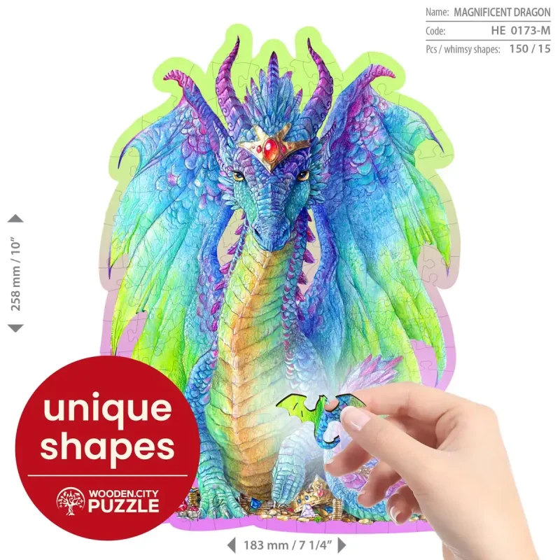 Wooden Puzzle 150 Magnificent Dragon 1