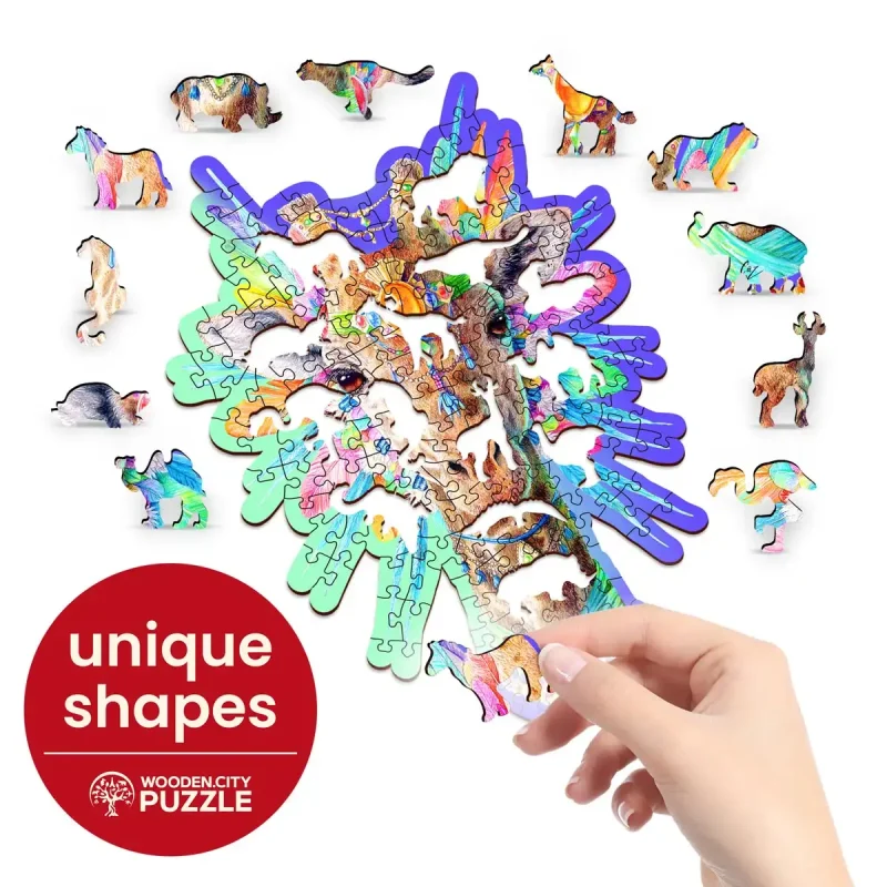 Wooden Puzzle 150 Natty Giraffe 4