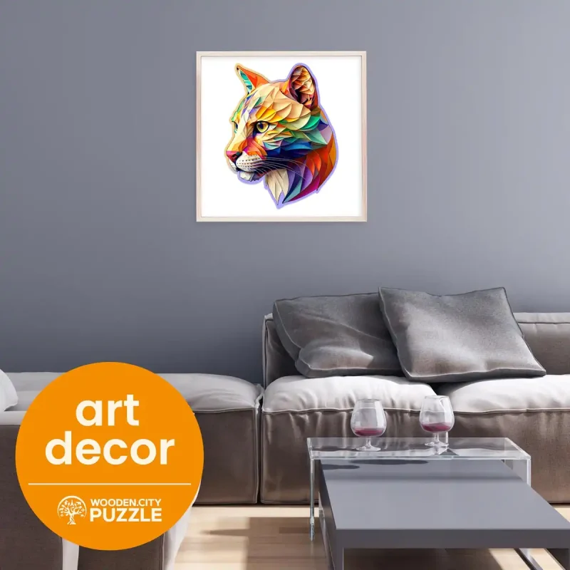 Wooden Puzzle 150 Gaudy Cougar 1