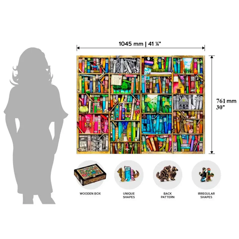 Wooden Puzzle 4000 Bookshelf 15