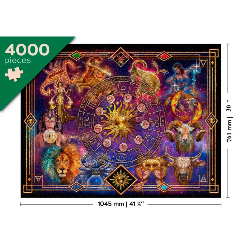 Wooden Puzzle 4000 Zodiac Montage 15