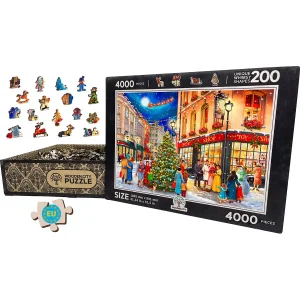 Wooden Puzzle 4000 Christmas Street 11