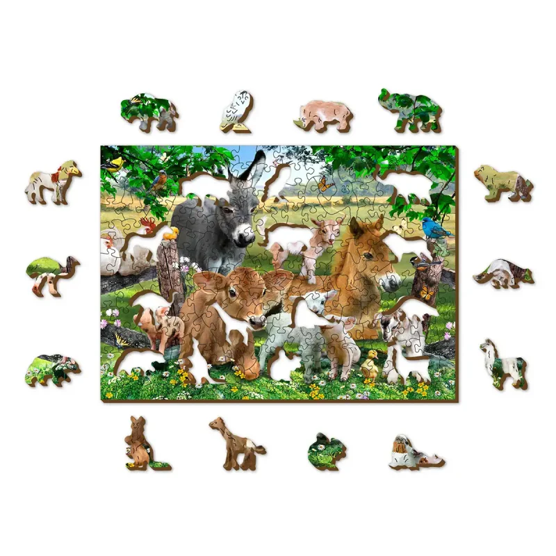 Wooden Puzzle 200 Farm Kindergarten 2