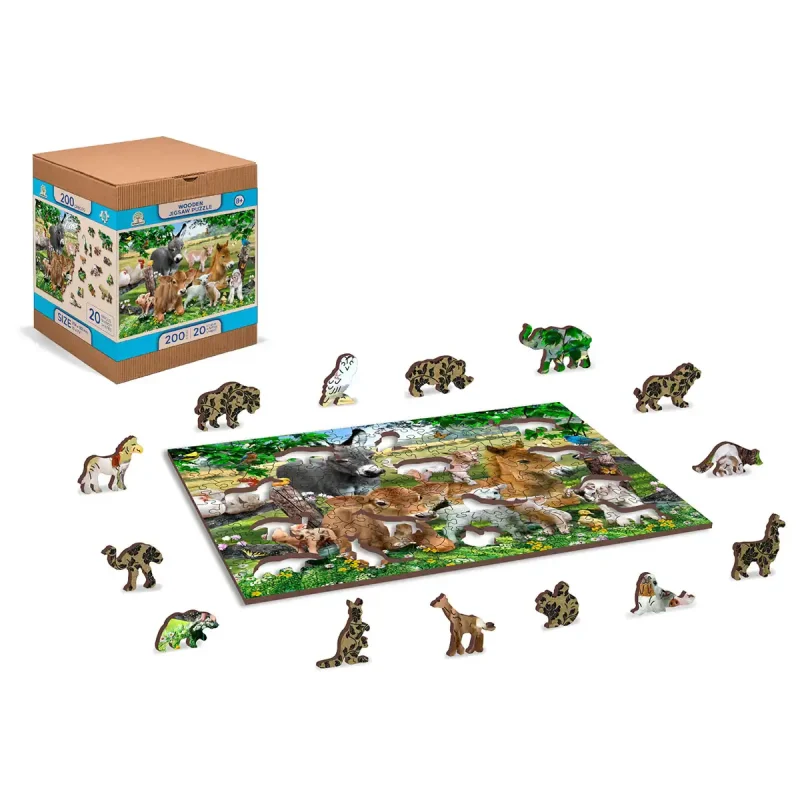Wooden Puzzle 200 Farm Kindergarten 8