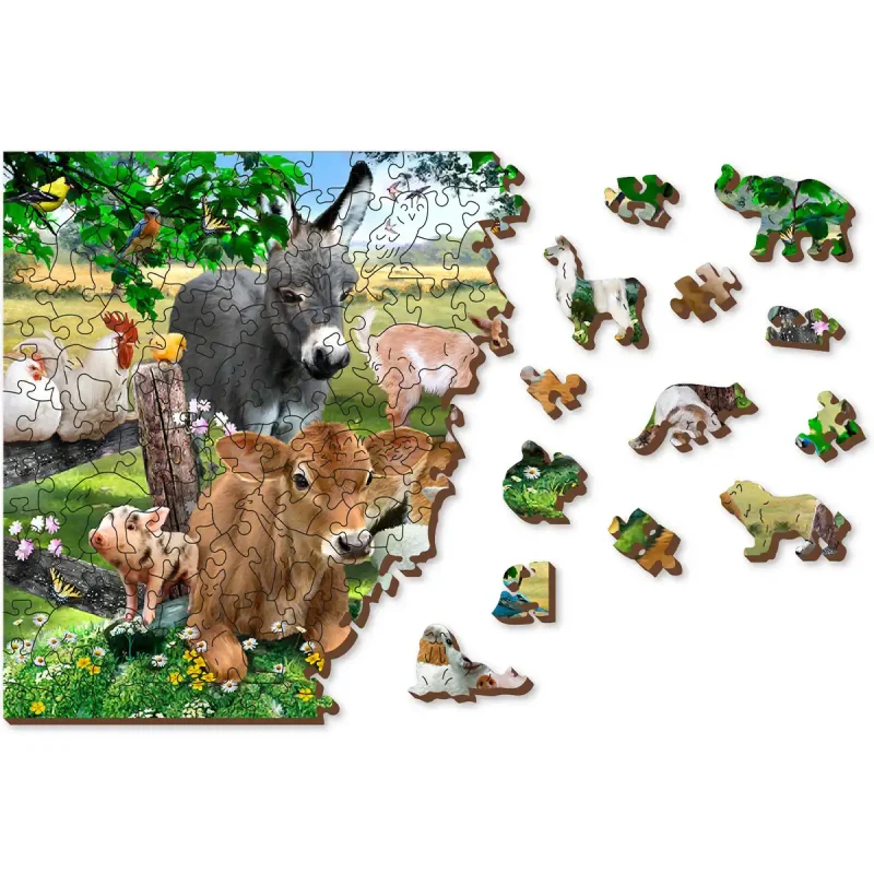 Wooden Puzzle 200 Farm Kindergarten 9