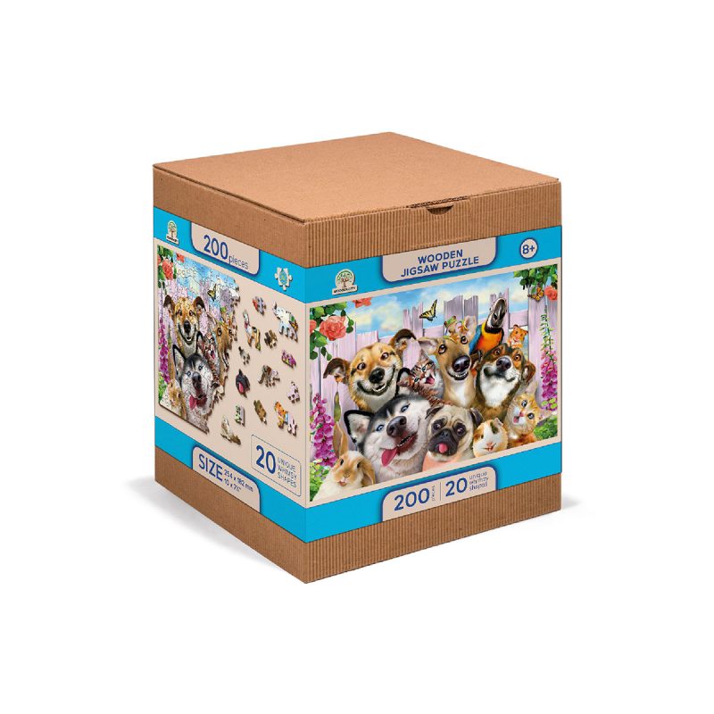 Wooden Puzzle 200 Crazy Pets 3