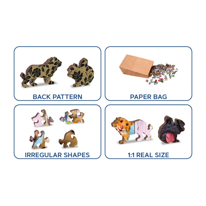 Wooden Puzzle 200 Crazy Pets 4