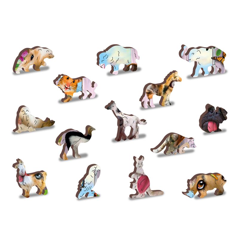 Wooden Puzzle 200 Crazy Pets 5