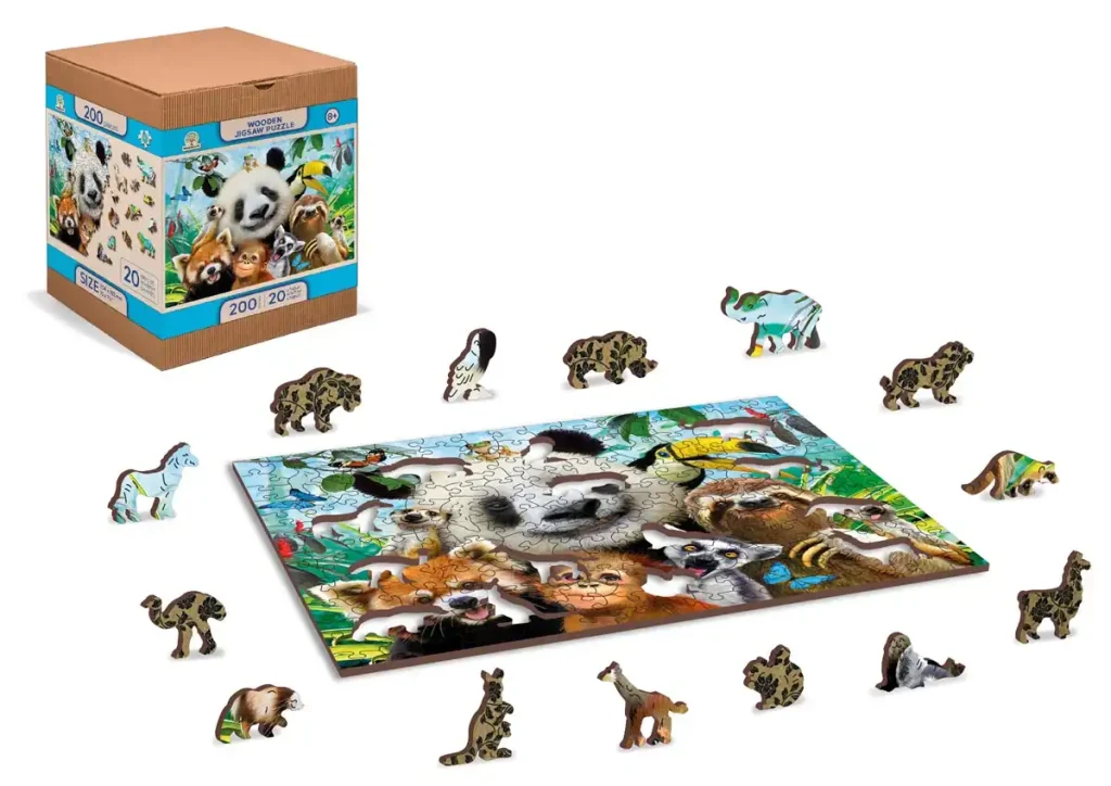 Wooden Puzzle 200 Welcome To The Jungle opis 3