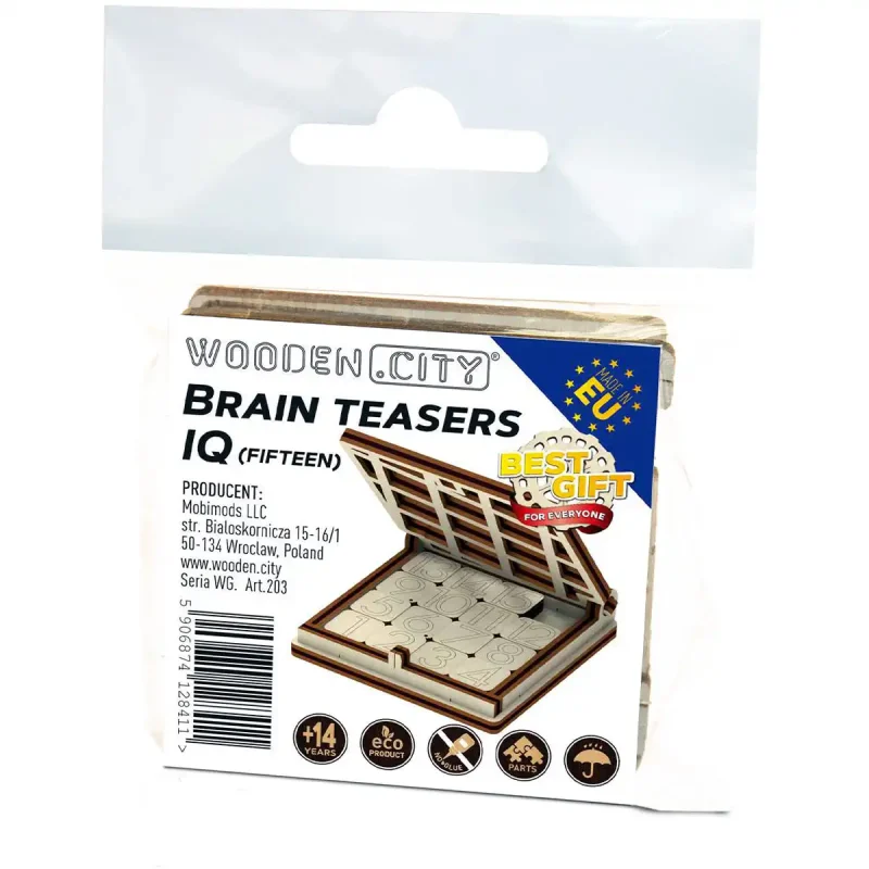 Wooden Puzzle 3D Game Backgammon Short 2