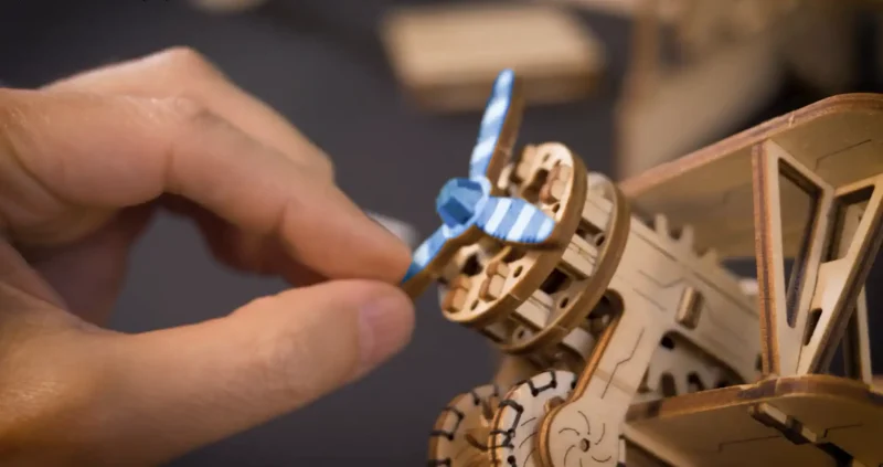 Wooden Puzzle 3D Biplane 22