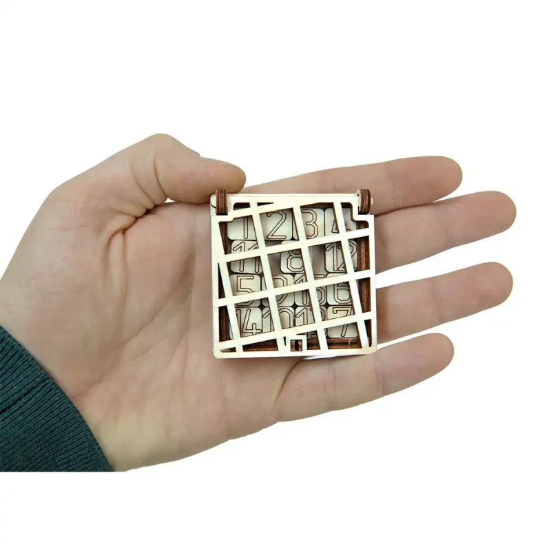 Wooden Puzzle 3D Game Brain Teasers IQ Fifteen Puzzle 1