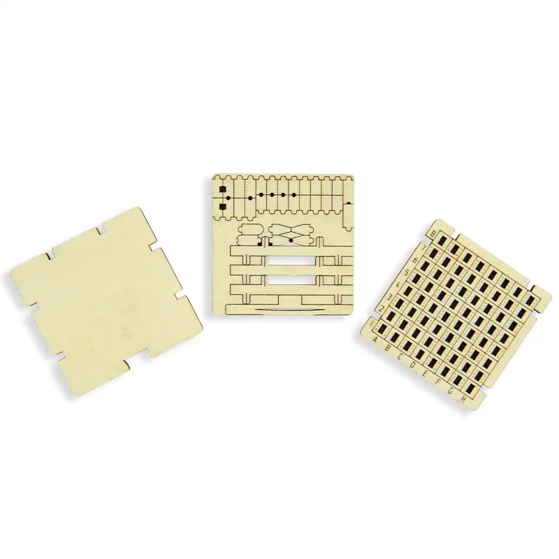 Wooden Puzzle 3D Game Brain Teasers IQ Fifteen Puzzle 3