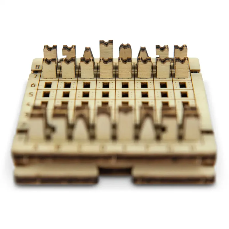 Wooden Puzzle 3D Game Brain Teasers IQ Fifteen Puzzle 7