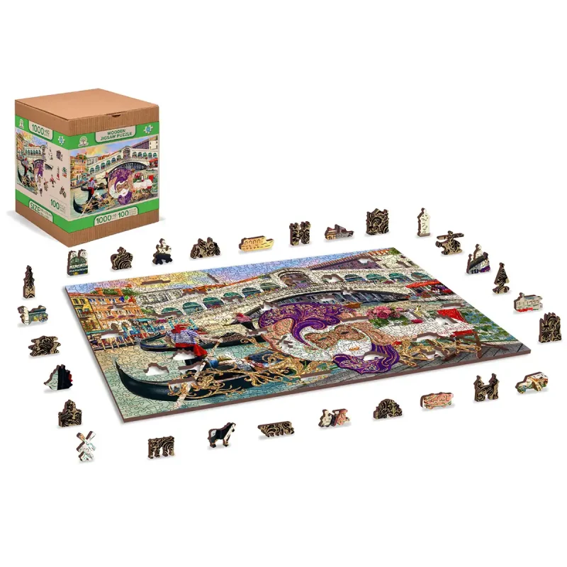 Wooden Puzzle 1000 Venice Carnival 13