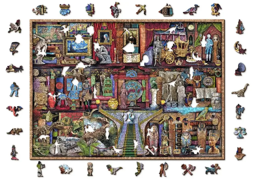 Puzzle Drewniane 1000 Museum Shelf opis 1