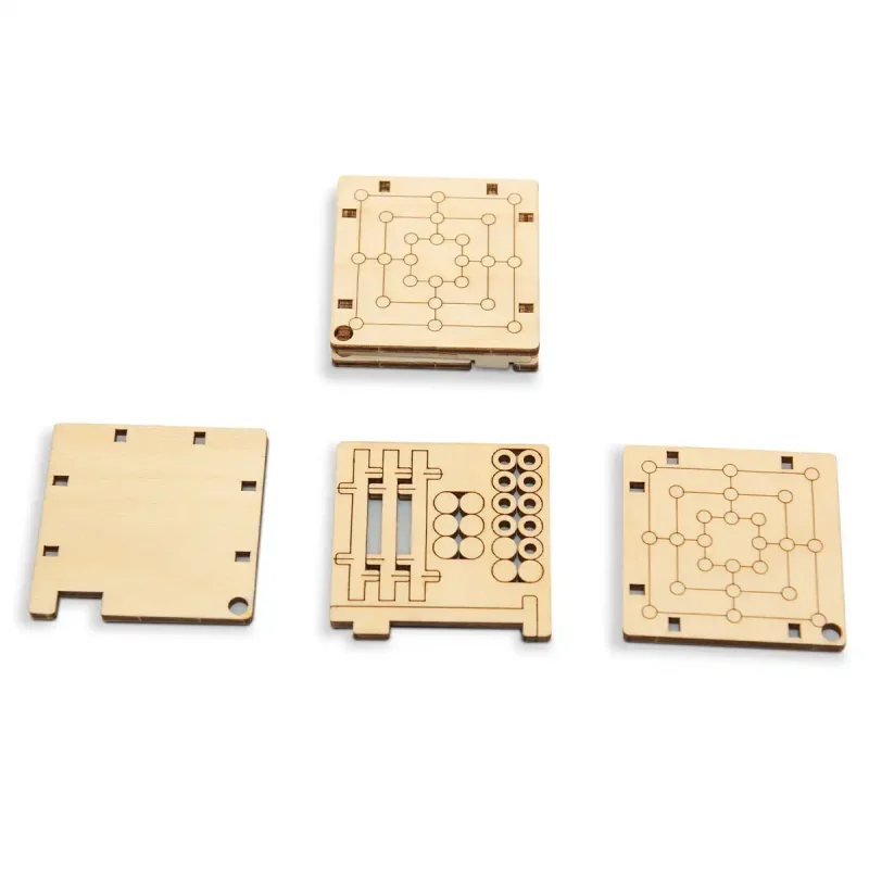 Wooden Puzzle 3D Game Mill Logic Game 3