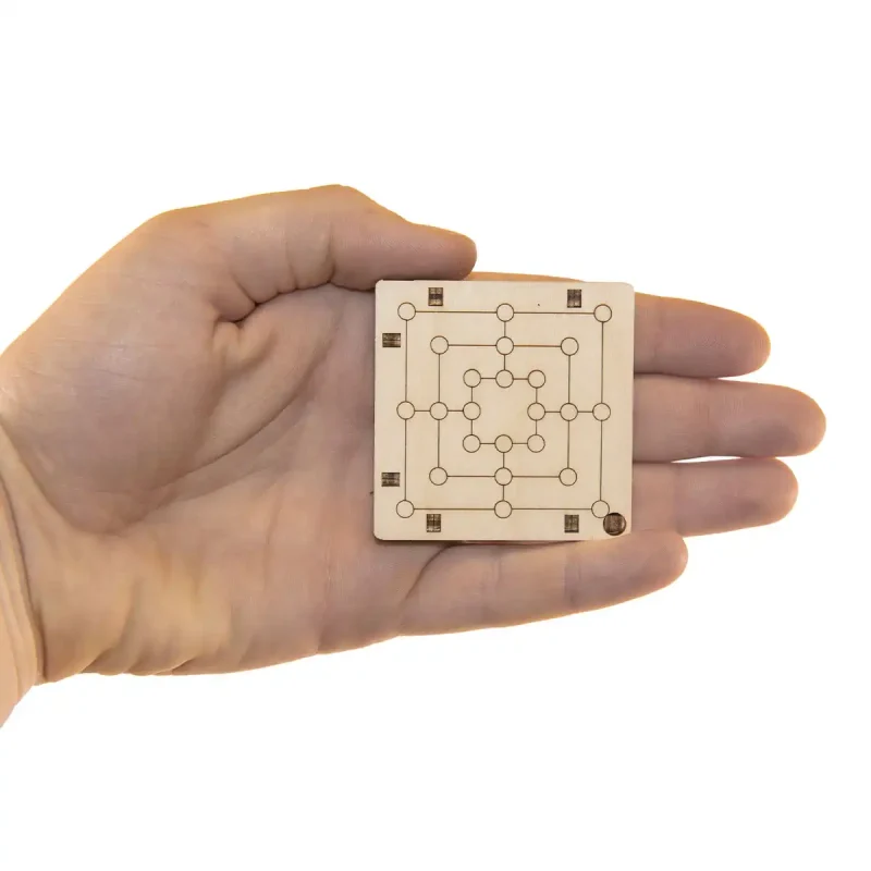 Wooden Puzzle 3D Game Mill Logic Game 1