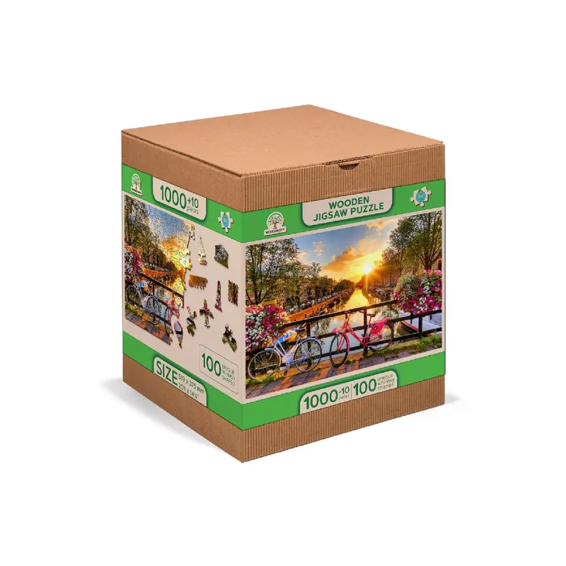 Wooden Puzzle 1000 Bicycles Of Amsterdam 7