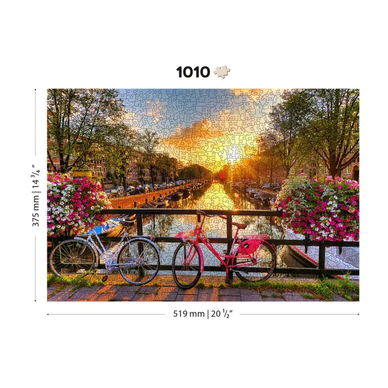 Wooden Puzzle 1000 Bicycles Of Amsterdam 4