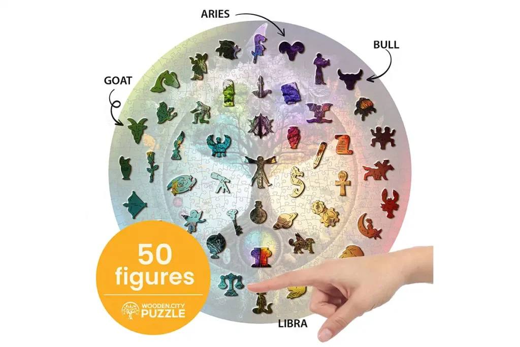 Drewniane puzzle w kształcie zwierząt 250 Drzewo Zycia opis 4