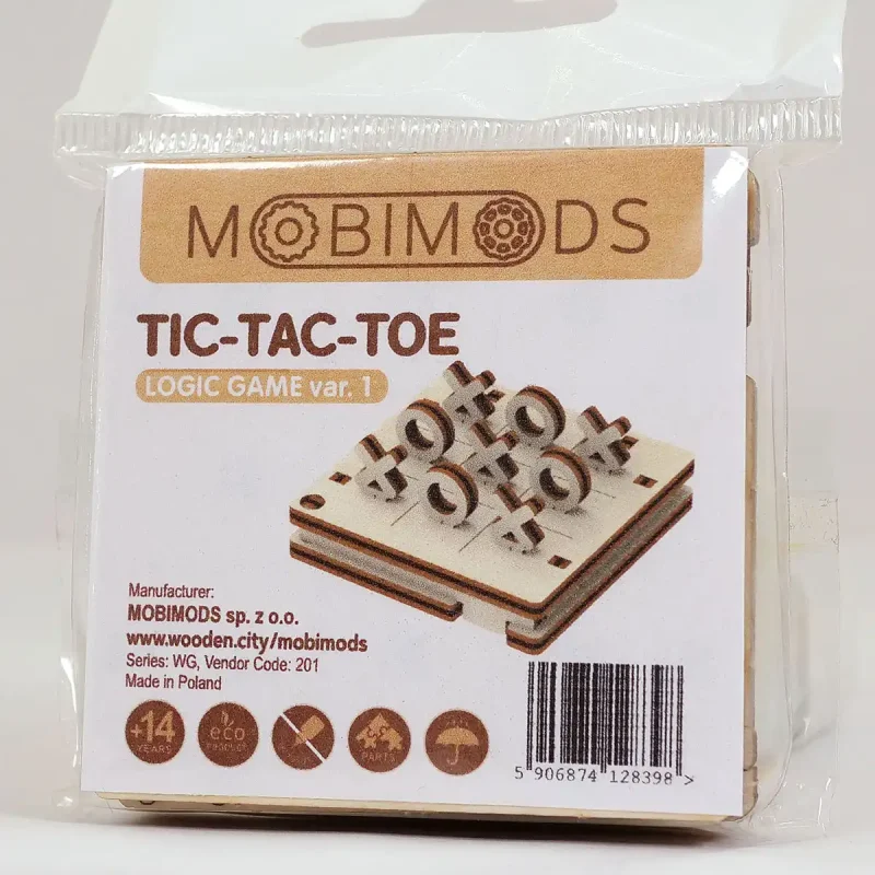 Wooden Puzzle 3D Game Brain Teasers IQ Fifteen Puzzle 8