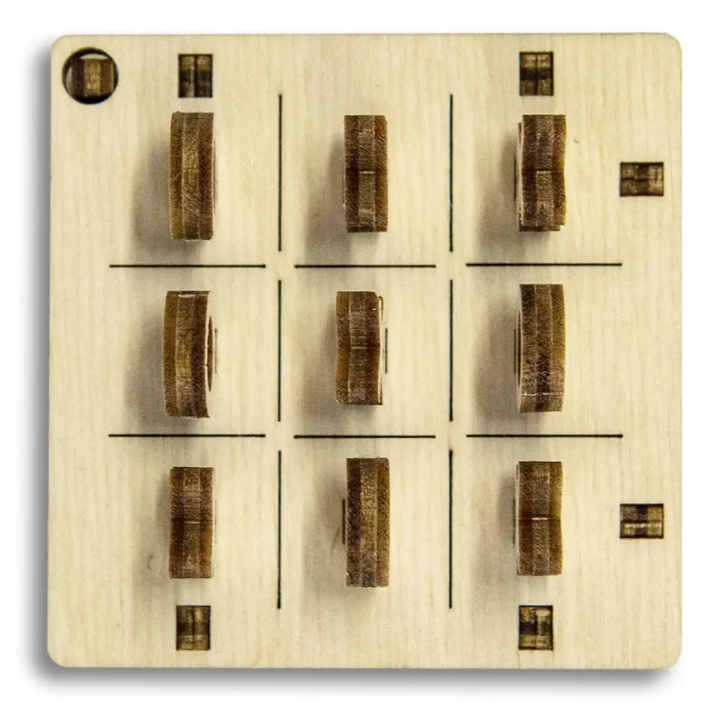 Wooden Puzzle 3D Game Brain Teasers IQ Fifteen Puzzle 4