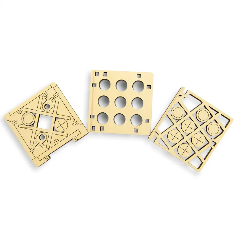 Wooden Puzzle 3D Game Tic Tac Toe 2 8